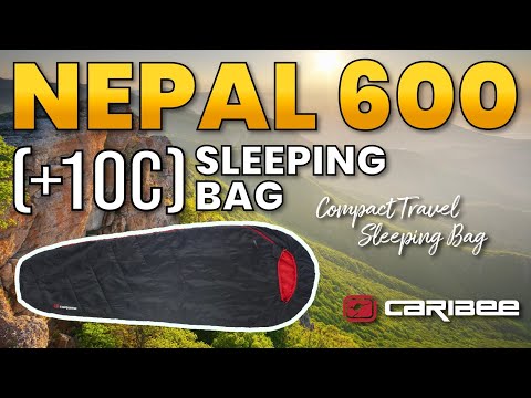 CARIBEE Nepal 600 / 1000 壓縮型睡袋/3D Power-loft中空纖維/PFC FREE環保友善環境/旅遊/露營/公司貨
