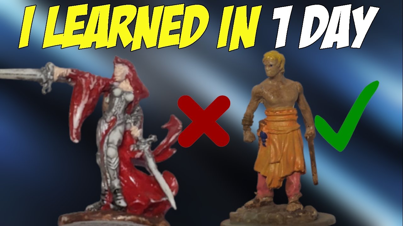 My First Time Painting Minis - Painting Dungeons And Dragons Miniatures