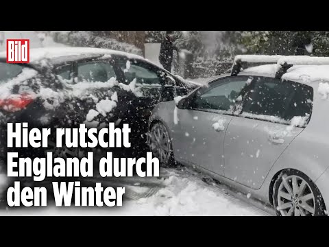 Schnee führt Briten auf Glatteis: Verkehrs-Chaos nach Wintereinbruch | England