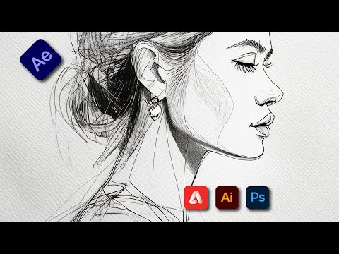 How to Make Line Art Animation in After Effects | Simple Sketch
