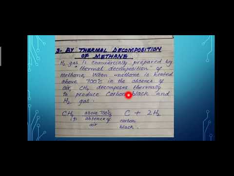 Industrial preparation of Hydrogen gas