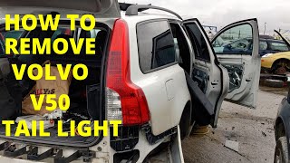How to easily remove Volvo V50 tail light