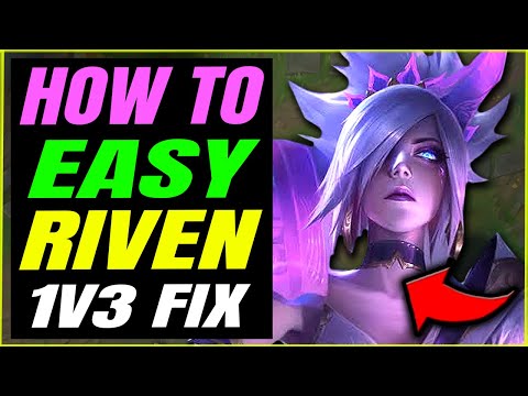 HOW TO MAKE AN EASY 1V3 RIVEN COMEBACK IN TOP LANE! | Season 10 Riven Guide - League of Legends