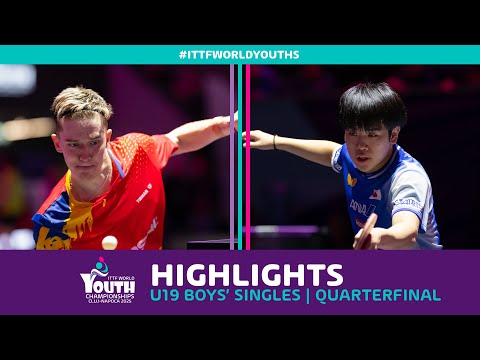 Iulian Chirita vs Kazuki Yoshiyama | U19 BS - QF | #ITTFWorldYouths 2025