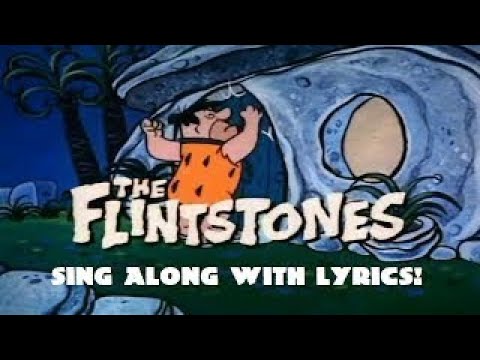 The Flintstones theme song - lyrics on screen