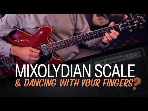 Mixolydian Scale and dancing with your fingers!  Guitar Lesson - EP589
