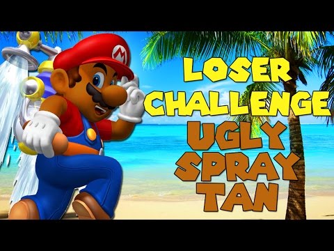 Mario Sunshine Versus 2 - Loser Challenge - Bad Spray Tan