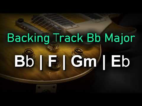 Rock Pop Backing Track Bb Major | 70 BPM | Guitar Backing Track