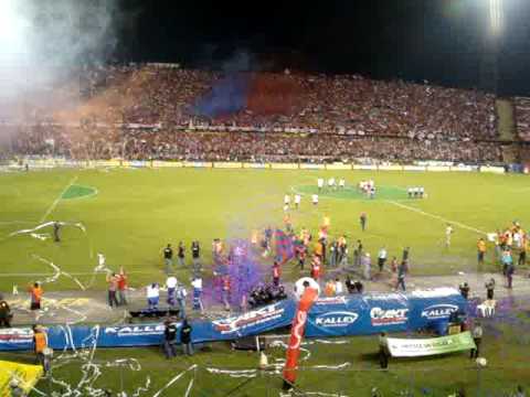 "Salida final 2008 DIM - America" Barra: Rexixtenxia Norte &bull; Club: Independiente Medellín