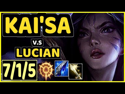 PAPRYZE (KAI'SA) vs LUCIAN - 7/1/5 KDA BOTTOM ADC CHALLENGER GAMEPLAY - OC