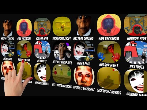 Nextbot Chasing, Hide in The Backroom, Horror Hide, Backrooms - Shoot Them All, Meme Face.... - YouTube