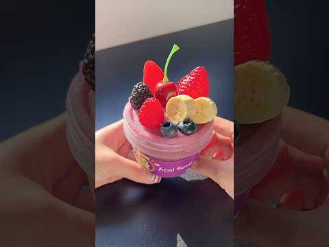 아사이볼 Acai Bowl 🍓🫐🍌 #slime #슬라임 #sg슬라임 #sgslime #아사이볼 #acaibowl