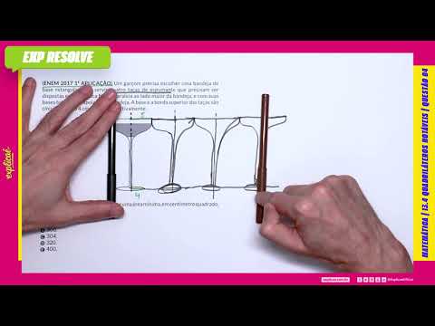 UM GARÇOM PRECISA ESCOLHER UMA BANDEJA DE BASE RETANGULAR PARA SERVIR(...) |QUADRILÁTEROS NOTÁVEIS