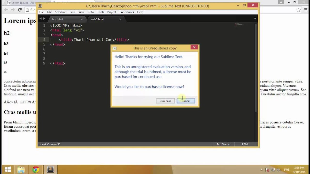 [Học HTML - 03] Tạo tài liệu web HTML