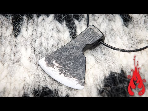 Blacksmithing - Forging an axe pendant