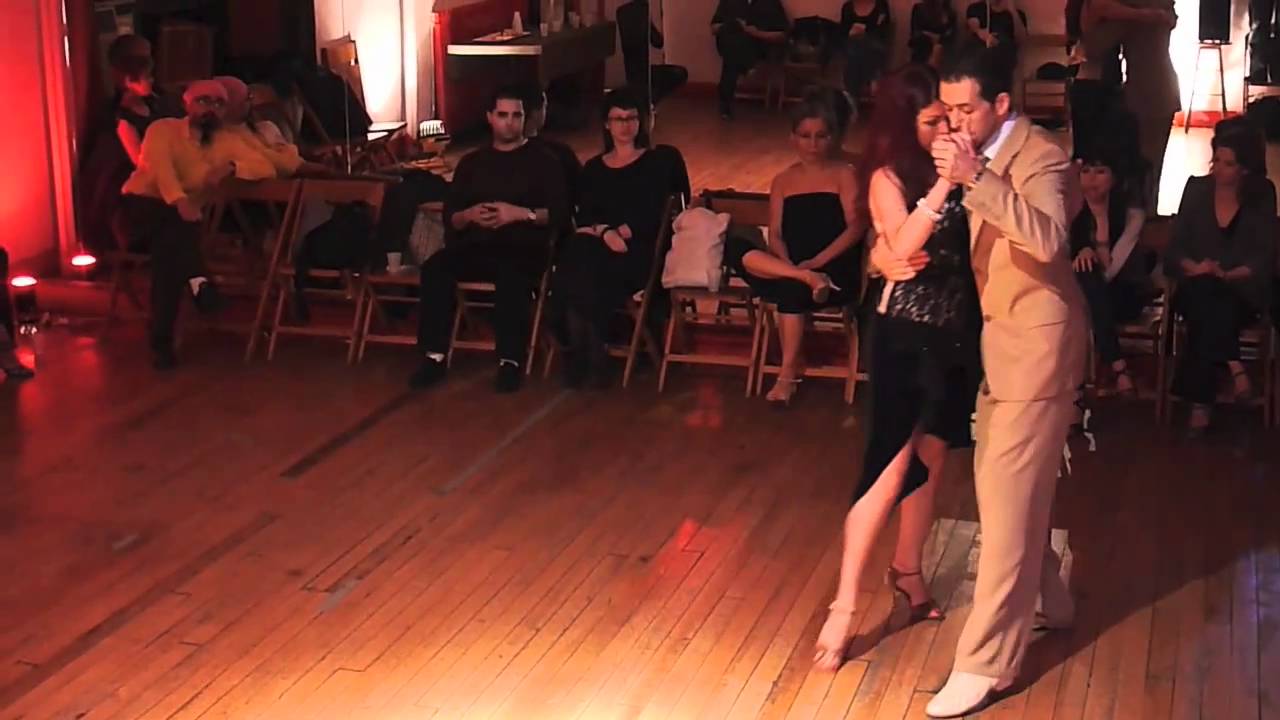 Angeles Chanaha & Michael Nadtochi performance at Práctilonga-939 in NYC - Tango