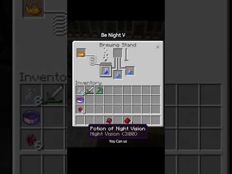 How to make night vision potion and Invisiblity potion in Minecraft