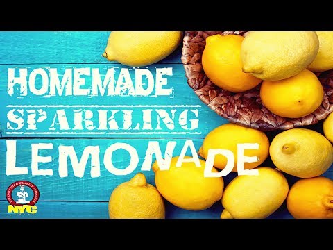Homemade Sparkling Lemonade with Ouzo