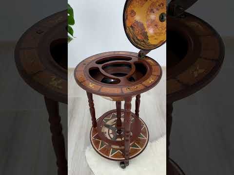 Глобус бар для підлоги Континенти кавовий сфера 33 см Гранд Презент 33001N-M - фото 1 - id-p559635588