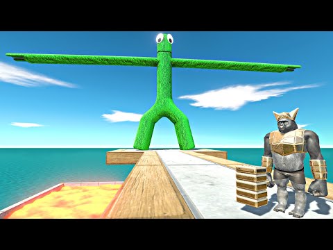 One Shot Ghor Hammer vs Giant Monsters on Lava Tank - Animal Revolt Battle Simulator