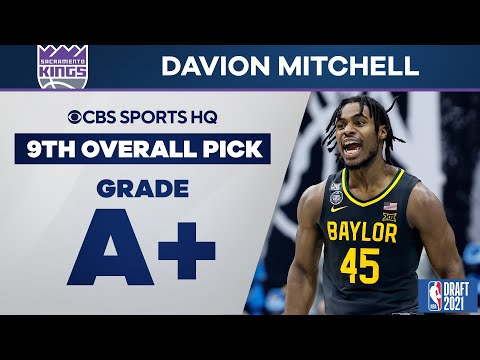 Davion Mitchell Selected No. 9 Overall by the Sacramento Kings | 2021 NBA Draft | CBS Sports HQ