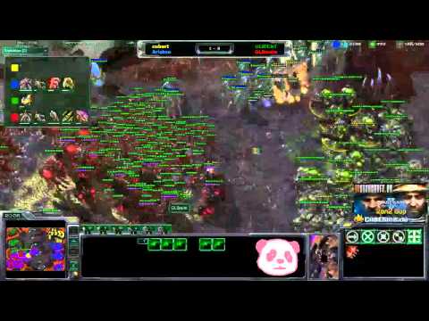 #011/2 - BaerTV - Verbranntes Refugium - cubert(T) Aristeo(Z) vs. GLRiChY(P) GLSnute(Z) [Pro-Game]