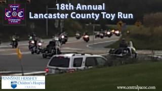 preview picture of video '2013 Lancaster County Toy Run Passes Mount Joy, PA'