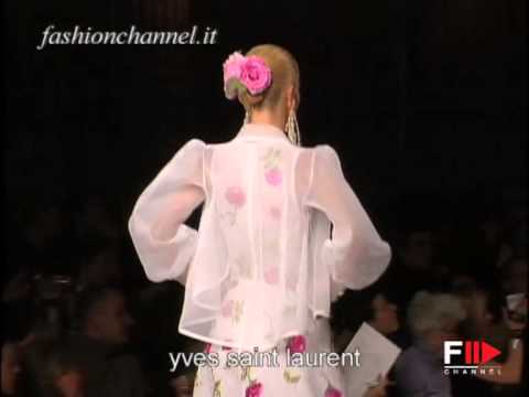 "Yves Saint Laurent" Spring Summer 2002 Bridalwear Paris & Rome by FashionChannel