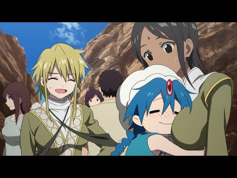 Aladdin Rubs His Face In Sahsa's Breasts - Magi The Labyrinth of Magic