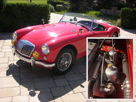 MGA - Cool Air Intake, 5 Speed Manual, Front Disc Brakes, SU H4 Carburetors, 14 inch steering wheel