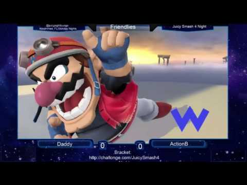 JuicySmash4Night  - Winners Round 2: ActionB (Wario) vs Daddy (Sheik)