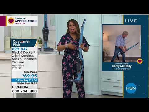 Black   Decker 2in1 Cordless Stick   Handheld Vacuum