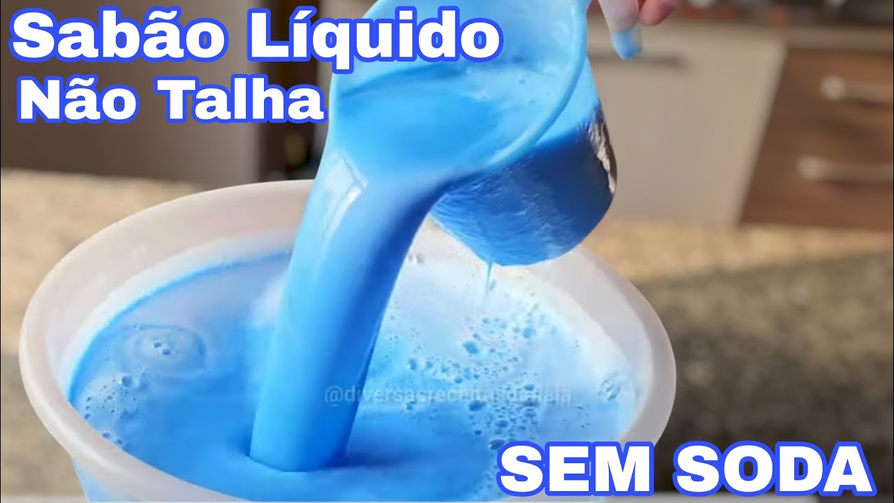 Sabão Líquido Perfumado Que Não Talha e Não Separa SEM SODA