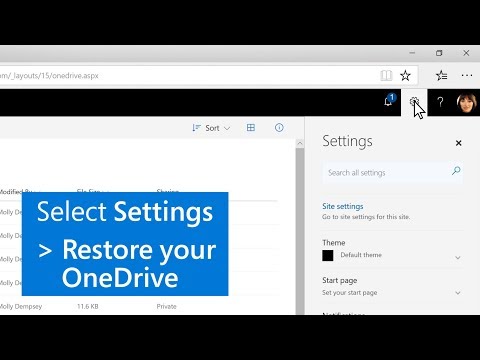 How to restore your files with OneDrive