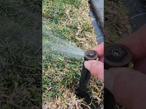 Check Out These New Rainbird Adjustable Nozzles !! #lawncare #sprinkler #rainbird