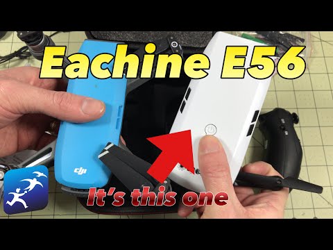 Eachine E56 Folding Arm Selfie Drone, You fly it with a Nunchuk