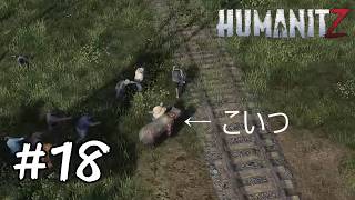 ＃18【HumanitZ】　感染したクマに襲われ大ピンチ