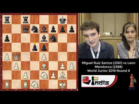 GM Miguel Santos Ruiz, Clase maestra en el mundial juvenil.