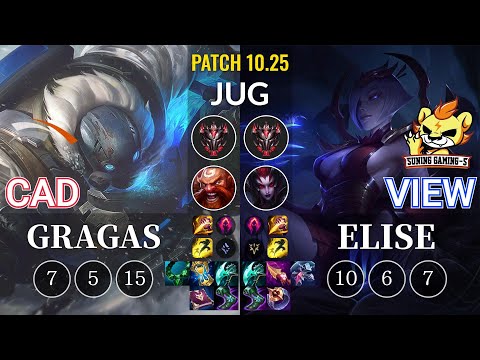 HLE CaD Gragas vs SG-S View Elise Jungle - KR Patch 10.25