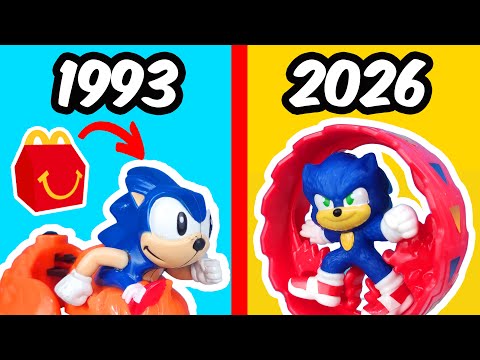 Evolution of Sonic Happy Meal Toys