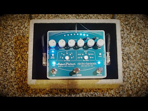 Electro-Harmonix Super Pulsar Stereo Tap Tremolo 2015 - Present - Blue image 12
