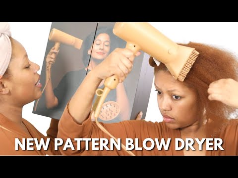 Trying out the NEW Pattern Beauty Blow Dryer :)