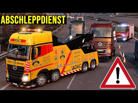 ETS2 Abschleppdienst ★ Der ADAC im EINSATZ auf der Autobahn [2529] EURO TRUCK SIMULATOR 2