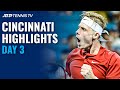 Shapovalov vs Paire in Late Thriller; Berrettini, Monfils Feature | Cincinnati 2021 Highlights Day 3