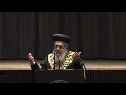 Visit from Sephardic Chief Rabbi of Israel Rishon LeZion Yitzhak Yosef