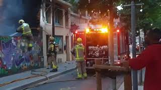 Incendi al carrer de la Salut