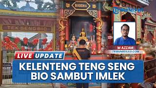 Jelang Perayaan Imlek, Kelenteng Tek Seng Bio di Cikarang Dihiasi Ratusan Lampion Merah