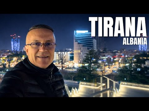 TIRANA, EVENING WALKING TOUR, DECEMBER 2026, WALKING IN TIRANA [4K HDR]