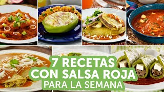 7 recetas con salsa roja para la semana | Kiwilimón