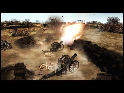 MILE LONG RUSSIAN TRENCH SYSTEM ~ 2,000 German Assault - Men of War: Great War Mod